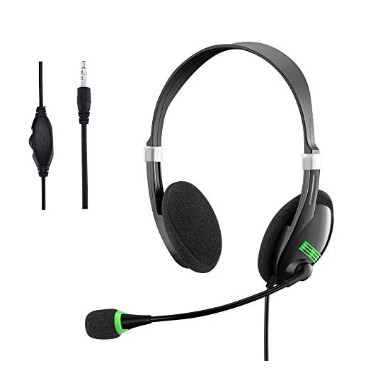 Headphone Headset Computer Headphones with Microphone-4 Pack PC Headphones,Noise Cancelling and Volume Controls for Teams Business,Skype Lync Zoom Conference Online Course
