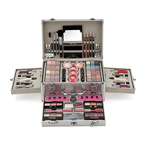 FantasyDay All-in-one Holiday Make up Gift Set | Makeup Kit for Women Full Kit Essential Starter Bundle Include Eyeshadow Palette Lipstick Blush Foundation Concealer Face Powder Mascara Lipgloss Brush Cover
