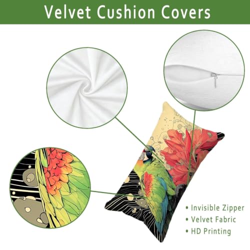 Housse coussin fleur décoratif au design soigné et impression recto verso durable - 4