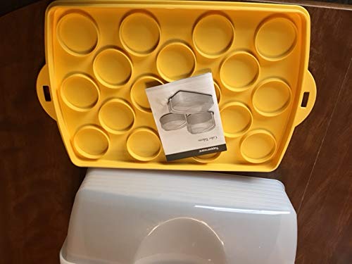 Tupperware Rectangular Cake Taker Yellow #TOP1
