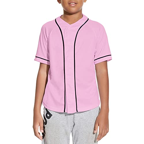 Image of Yuji Itadori Kids Baseball Jersey Button Boys Short Sleeve T-Shirts Hip Hop Fashion Casual Sports Solid Color Shirt