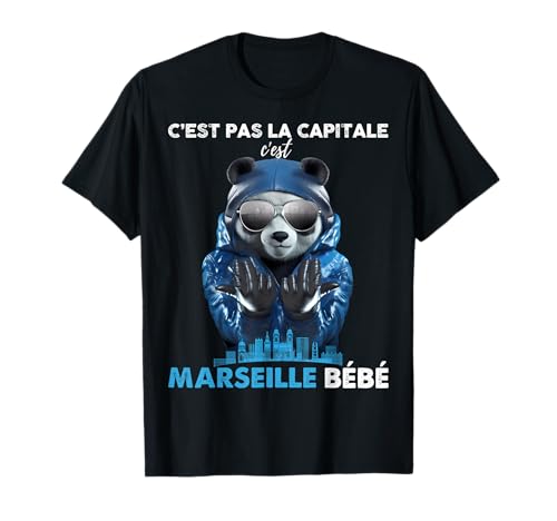 Marseille Homme Femme Enfant Pas La Capitale Musique Rap T-Shirt