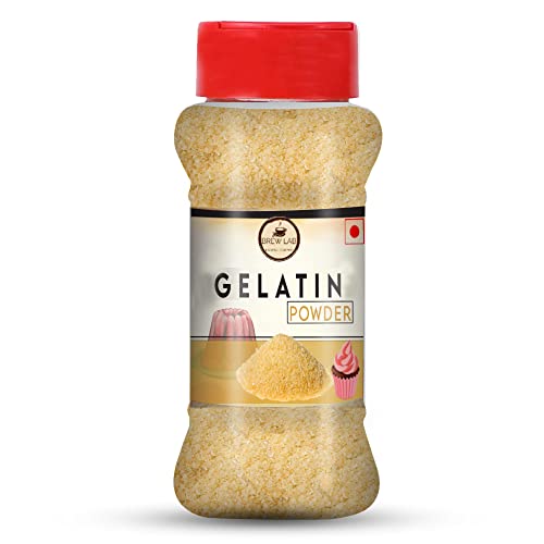 Image of Brew Lab Pure Edible Gelatin Powder Perfect for Jellies, desserts, Puddings & more - 100 Gram