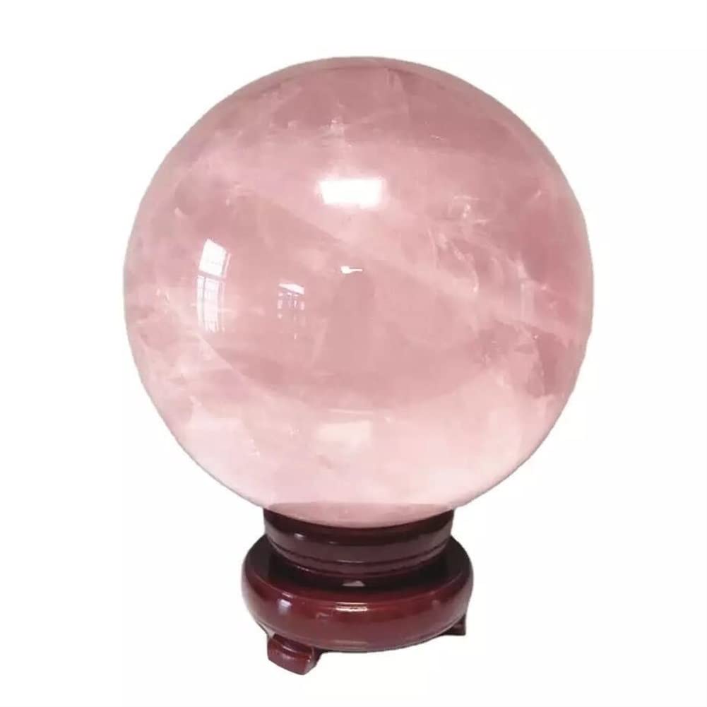 nihngvjm Große natürliche Rosenquarz-Kristallkugel 110 mm-120 mm Steinkugel 1 Stck edelstein deko (Color : 1pc 110mm-120mm)