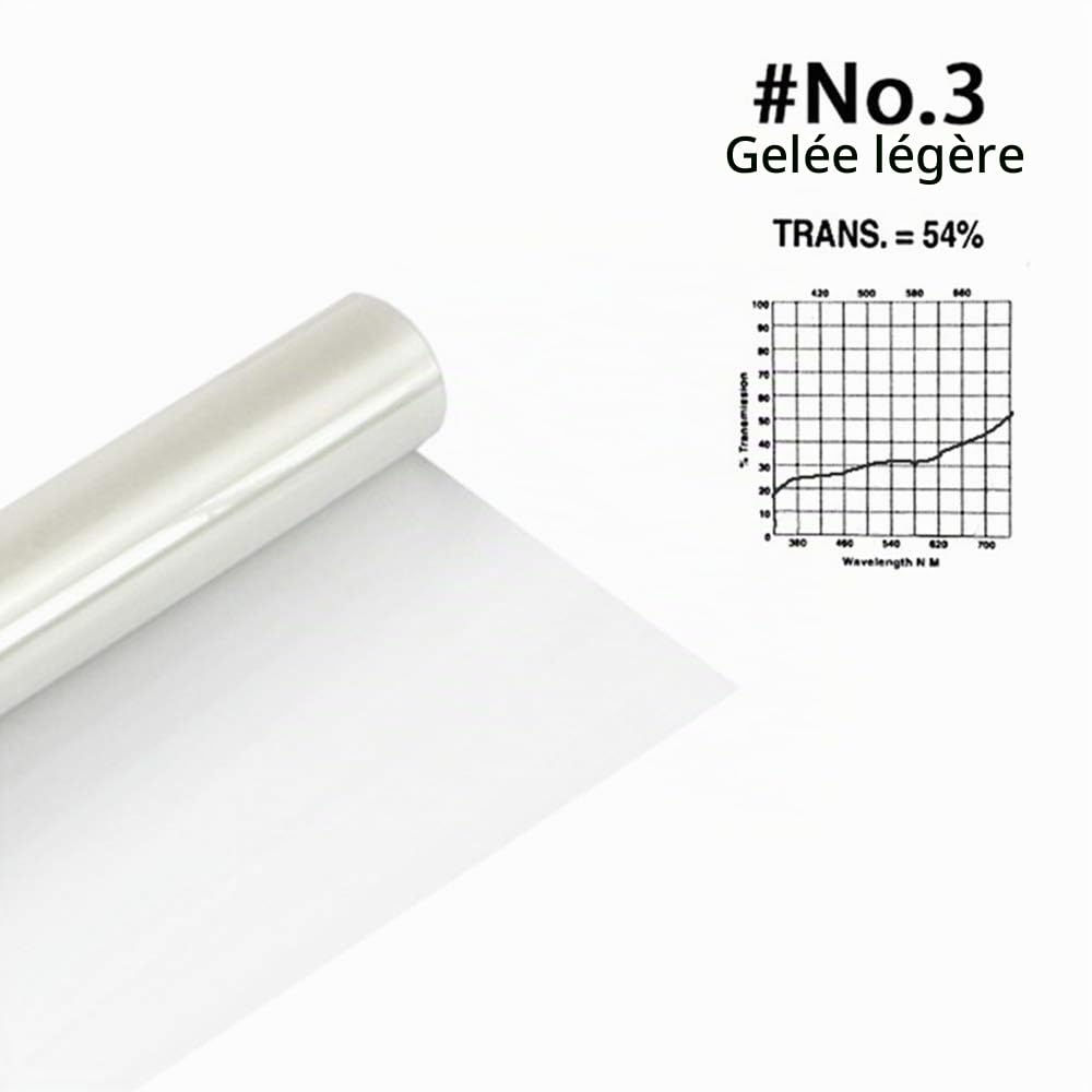 Diffusion Lot de 6 Feuilles filtrantes en Gel pour Photographie vidéo 40 x 50 cm