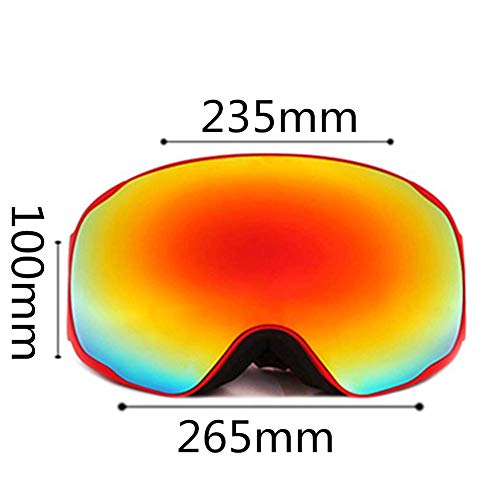 Gafas de esquí con espacio para miopía y doble capa contra el viento 6