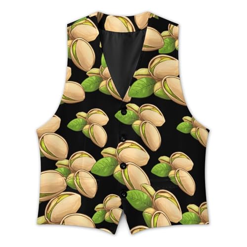 Pistachio Trendy Vest Suit for Men V Neck Formal Dress Waistcoat Vests Business Slim Fit2
