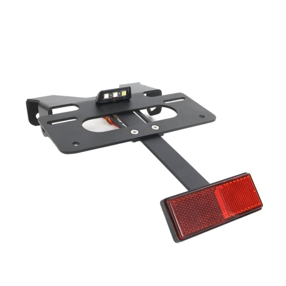 Kit Portatarga WOLWES Per Honda CB125R / CB150R / CB300R 2018-2022 – Tail Tidy In Alluminio Nero, Con Luce Targa