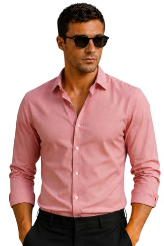 Image of Louis Philippe Men's Slim Fit Easy to Iron Everyday wear Premium Cotton Full Sleeve Checks Formal Shirt