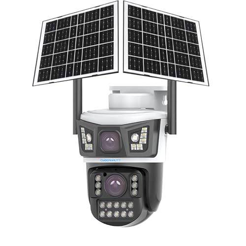Image of XUGA-Cybernautt Series X9I 8MP PTZ Dual Solar 4G Sim Outdoor CCTV Camera | Color Night Vision | Motion Detection | Water Proof | AOV Detection | Use Air-tel 4G Sim