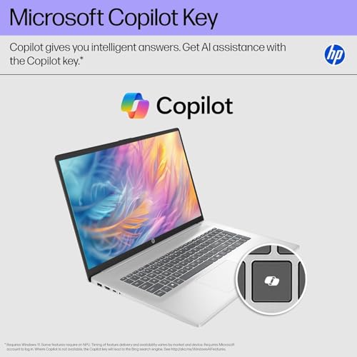 Image of HP 17.3 inch FHD Business Laptop, Lifetime Ofice 365, 64GB RAM, 2.5TB SSD, Powerful AMD Ryzen 5 7000 Series Processor (Beats Intel i7-1355U), Windows 11 Pro, USB-C, HDMI, Wi-Fi 6