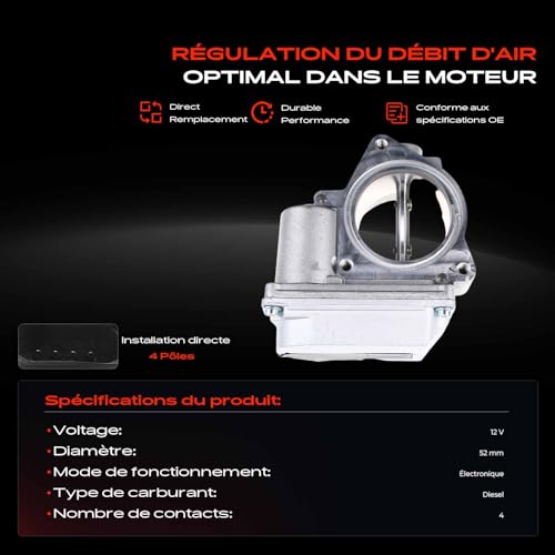 Boîtier de papillon de rechange pour berline et break Passat 2.5 TDI - 4