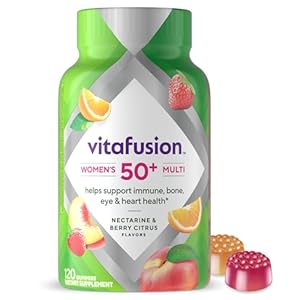Vitafusion Women’s 50+ Daily Multivitamin, Gummy Vitamins, 120 Ct