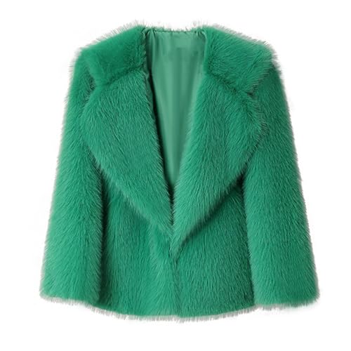 Fausse fourrure pour femmes coupe surdimensionnée veste doudoune chic hiver