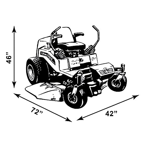 Raider 02-7730 SX-Series Large Weather and UV-Resistant Zero-Turn Lawn Tractor Storage Cover,Black