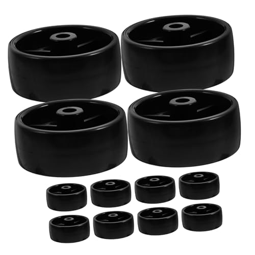 VANZACK 12stücke Ersatzräder Für Rasenmäher Laufrollen Für Handrasenmäher Austauschbare Räder Für Grasfresser Ersatzräder Für Gartenrasenmäher Fadentrimmerräder Aus Pp-material