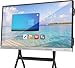 HKMLC Smart Board Elite Dual 75 Inch, Interactive Whiteboard 4K UHD Built-in Dual System Touchscreen Digital Whiteboard, All-in-One Electronic SmartBoard for Classroom and Office (Wall Mount Included)