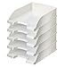 Produktbild Leitz Briefkorb, A4, 5er Pack, Weiß, WOW-Serie, 52263001