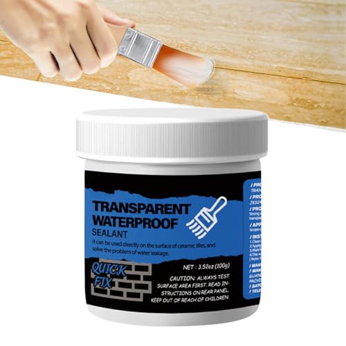 Revestimiento impermeable - Agente de reparación de fugas invisible, superficies transparentes Adhesivo | Fijos de piso de techo de pared a base de agua inofensivo para balcón de cocina de sala