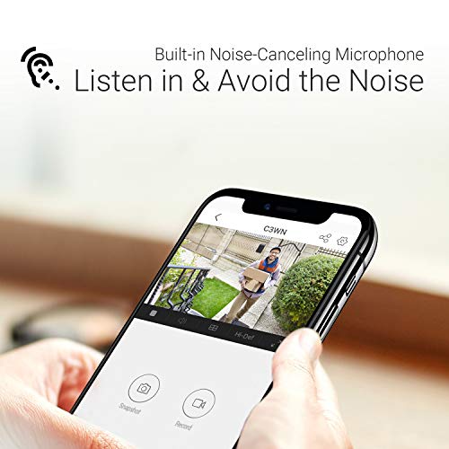 EZVIZ Security Camera Outdoor 1080P WiFi, 100ft Night Vision, Weatherpro of, Smart Motion Detection Zone, 2.4GHz WiFi Only(C3WN)