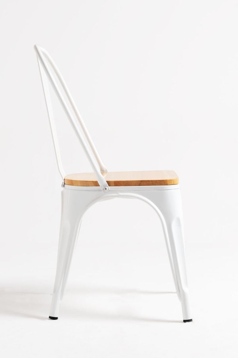 Regalos Miguel - Sillas Comedor - Silla Torix Madera Natural - Blanco