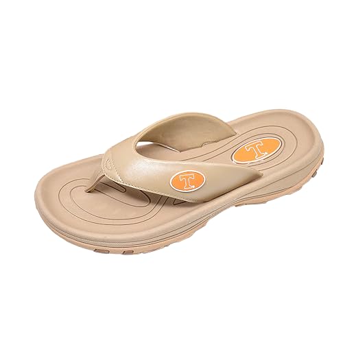 ZORIZ Collegiate Series Golf Sandals for Women and Men, Thong Flip Flops With Removable Spikes, Golf Footwear With Deeper Heel Cup and Higher Sidewalls