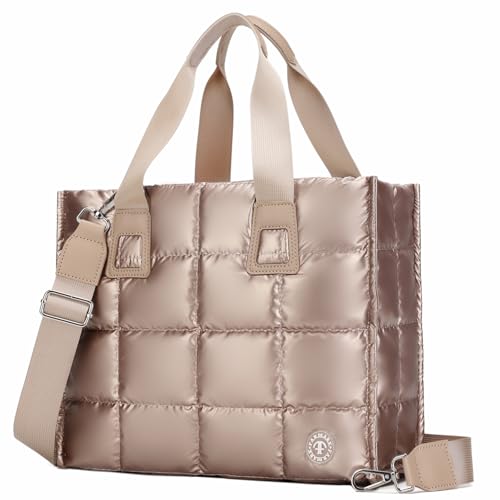 Image of Women's Handbag Thickened Large Capacity Down Jacket Tote Bag Thickened Base Wear-resistant Waterproof Mommy Bag Suitable for Commuting and Business Travel