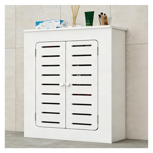 WBBML Cubreradiador Blanco Armario Cubre Calentador Almacenamiento Superior Cubierta Radiador Estudio, Cuarto de Baño(60x60x15cm/23.62x23.62x5.91in)