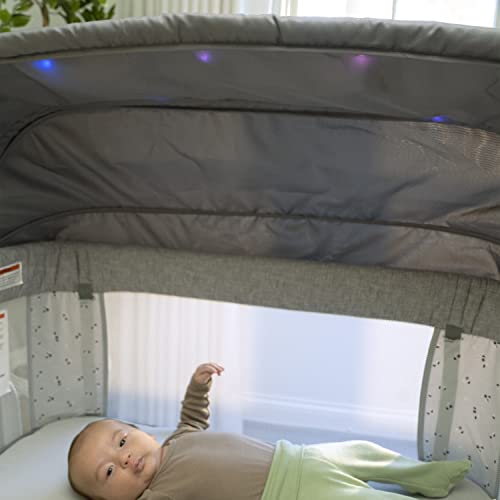 Ingenuity Dream Hero Starlight 3-in-1 Co-Sleeping Bassinet and Crib - Lume (Grey), Unisex, Newborn to 12 Months - image 5