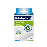 Biologisch abbaubare Pflaster aus 100% Baumwolle – hypoallergen, atmungsaktiv & plastikfrei – Für empfindliche Haut – Set mit 20 kompostierbaren Pflastern (19 × 72 mm)