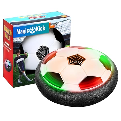 FREEZE2TRIM Magic Kick Hover Soccer Ball Indoor Kids Toys for Ages 8-13 - Light Up Soccer Ball with LED Lights & Air Cushion - Toys for Boys & Girls Ages 6-12, for 6, 7, 8, 9, 10 Year Old