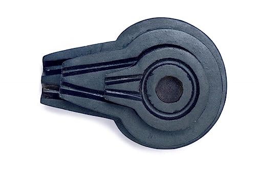 Image of PANDIT NM SHRIMALI Jaldhari for Narmadeshwar Shivling Stone Base | Jaldhara Yoni Base for Abhishek Pooja Home Temple Vastu Devotional Gift | Black Stone L-8.5 x W-6.5 x H-2 cm