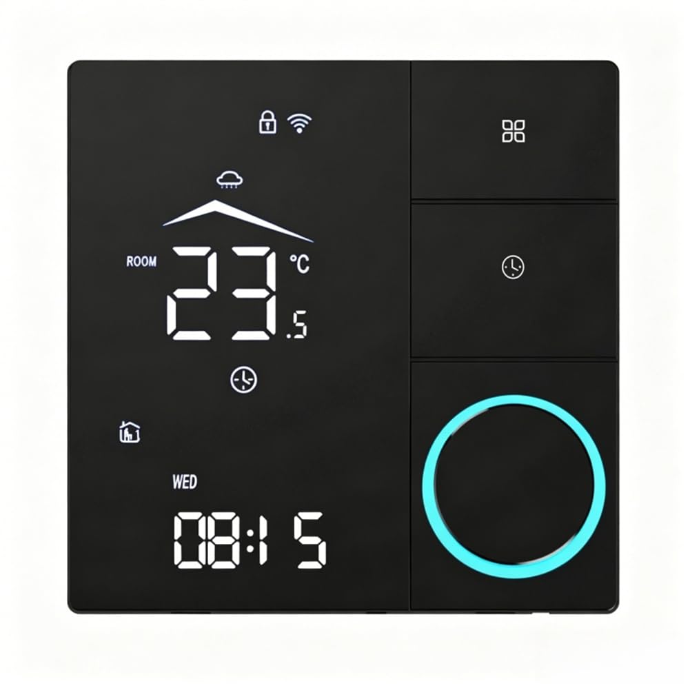 Aundhegrtt Voice Controlled for Water Heating/Gas Boiler System Programmable WiFi Thermostat By Tuya for Home Heating A