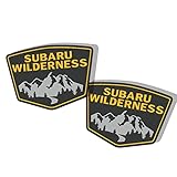 StickItUp 5.5' 2 PCS Wilderness Badge Sticker, Compatible with Subaru Emblem - Waterproof Outdoor Subaru Stickers and Decals, Weatherproof Vinyl for Vehicle, Car, SUV, Subaru Decal