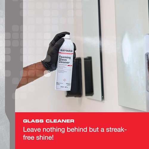 Rust-Oleum Professional Cleaners Foaming Glass Cleaner | 20oz Aerosol Can | Professional Strength | Ammonia-Free | Fresh Scent | 12 Pack - image 2