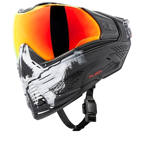 HK Army Push Unite Paintball Mask - Anti Fog Airsoft Mask with Hard-Shell Travel Case (Warlord Viper)