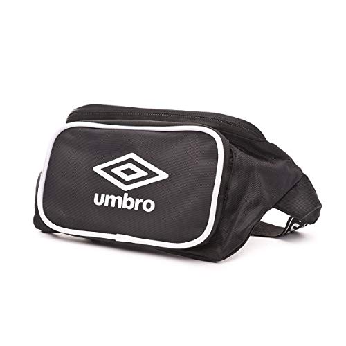 Umbro, Riñonera retro Unisex adulto, Black-White, UNICA