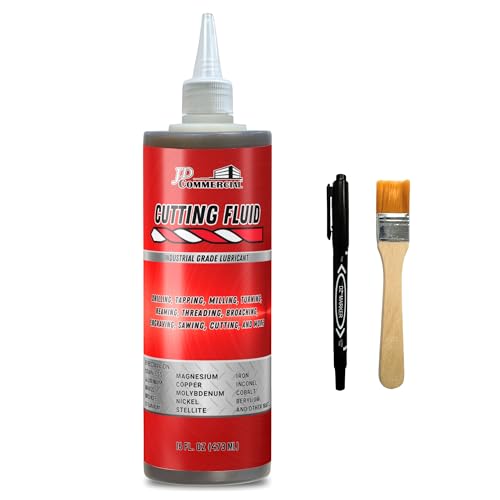 JD Commercial Cutting Fluid 16 OZ Cutting Tapping and Drilling Lubricant for All Metals Reduces Heat Extends Tool Life & Improves Cutting Precision for Drilling Milling Threading and More