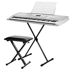 FunKey 61 clavier SET avec Stand de Clavier, banc - Les Beatles, Paul McCartney, John Lennon, RIngo Starr, George Harrison
