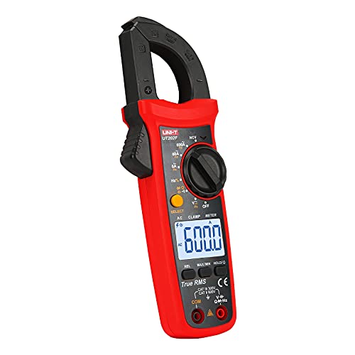 Image of UNI-T UT202F Digital Clamp Meter AC Current TRMS Volt Ohm Amp Meter HVAC Clamp On Multimeter Auto Ranging 6000Counts AC Current Frequency NCV AC DC Voltage Frequency Resistance Continuity Diode Tester