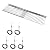 Utheer Grill Ignitor Wire Kit and Grill Warming Rack for Home Depot Nexgrill 5 Burner 720-0888 720-0888N, 4 Burner 720-0830H 720-0896 720-0898 Gas Grill,5 Pack Igniters,Stainless Steel Adjustable Rack