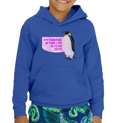 Sweat à capuche enfant pingouin collection premium illustration art
