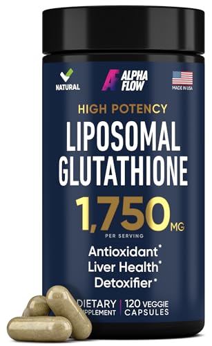 Liposomal Glutathione Supplement 1000MG + 750MG-...