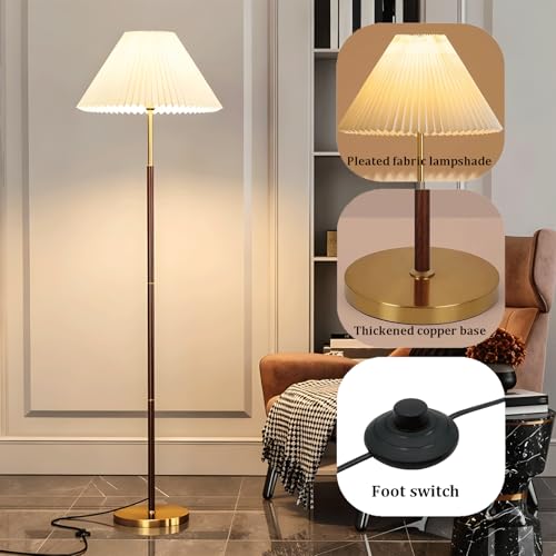 Lampadaire rétro à intensité variable et douille E27 tricolore 140cm - 7