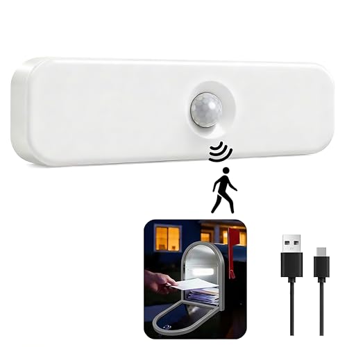 Rechargeable Mailbox Light, Wireless Motion Sensor Mailbox Lights, Magnetic LED Lights for Ring Mailboxes Lighting Decoration, Postbox Mailboxes & Accessories