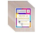 👁 MUCHOS USOS - Los tableros de madera contrachapada se pueden usar para muchos proyectos de carpintería y varios trabajos manuales. Puedes hacer con tus propias manos preciosas decoraciones, adornos para Navidad o Pascua, recortes, placas con nombre, carteles, señales para puerta, invitaciones para Boda o Bautizo y personalizarlas según tu gusto.