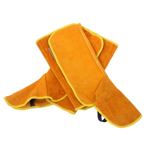 IWOWHERO 1 Pair Welding Shoe Protector Welder Shoe Covers Cowhide Welder Boot Covers for Men Welder Boot Protective Covers