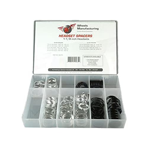 Wheels Mfg Aluminum Headset Spacer kit, 1-1/8" 105/box