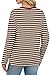 WIHOLL Womens Fall Fashion 2025 Color Block Long Sleeve Shirts for Women Striped Casual Basic Tees Fall Outfits for Women 2025 Fashion Winter Clothing Cute Fall Tops Clothes Coffee 2XL