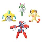 Pokémon 4-Figure Gift Pack - Mega Scizor, Jirachu, Meowth,  Kirlia